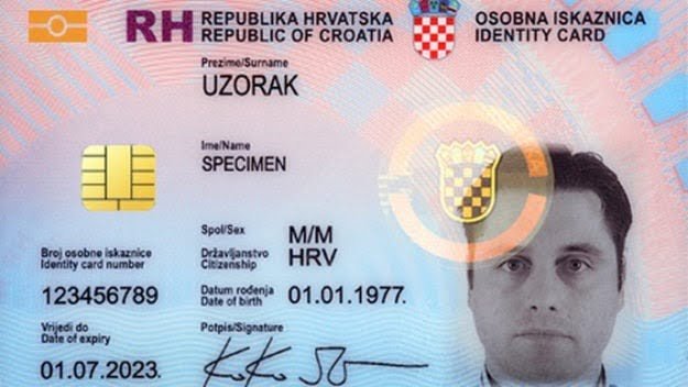 fake Croatia id card for sale